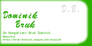 dominik bruk business card